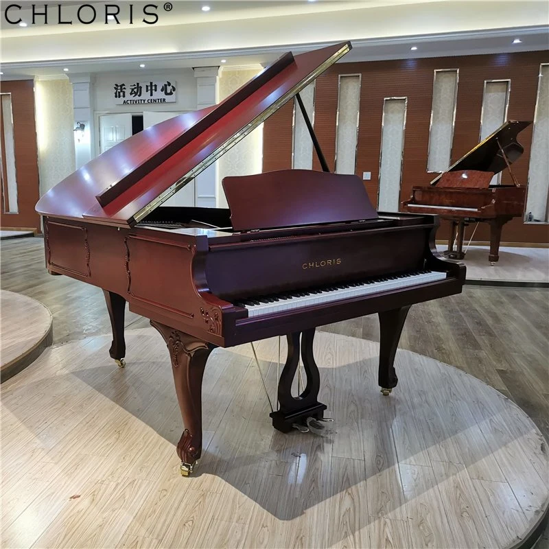 Antique Design Mahogany Matte Carving Grand Piano Sg-186