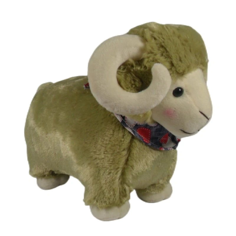 Comercio al por mayor de la Cabra permanente lindo personalizados 3 colores crema de animales de peluche 32cm de oveja de peluche suave de los niños juguetes de cordero con bufanda de regalo de promoción de los niños