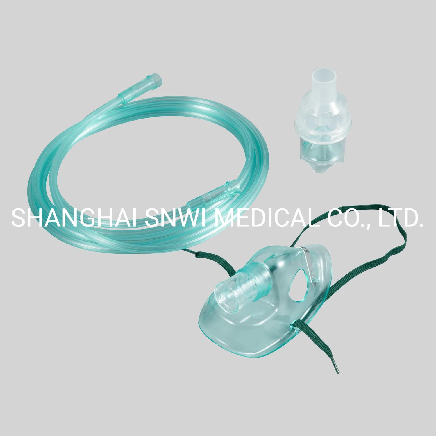 CE &amp; ISO Zertifikat Einweg medizinisches PVC-Aerosol Sauerstoff für Erwachsene Vernebler Maske Kit mit Schlauch und Vernebler Cup