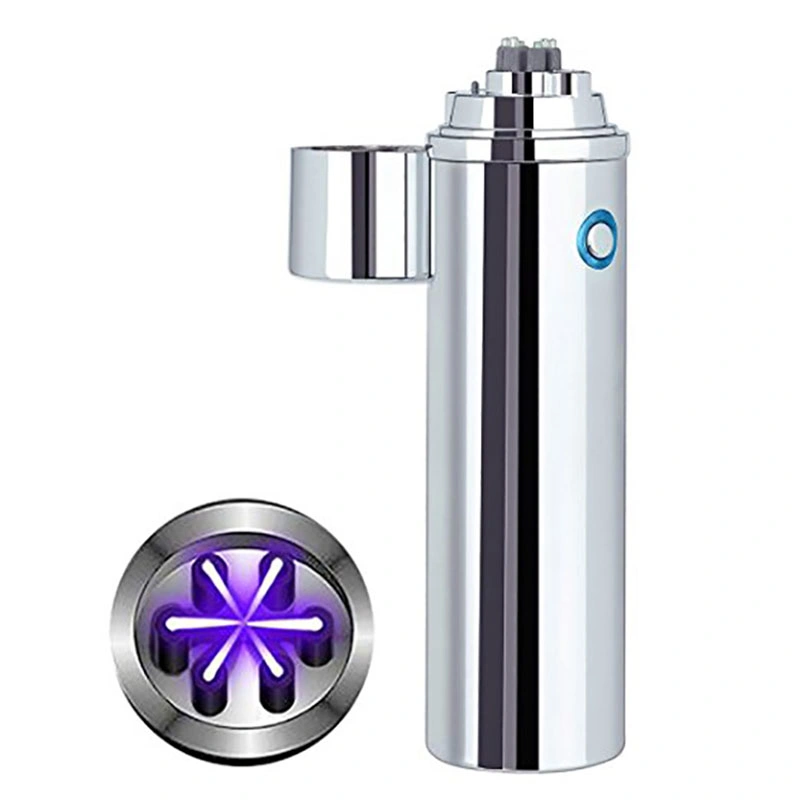 Novo design, lanterna dupla recarregável USB Bulk Electric, com arco duplo Para ofertas para homem