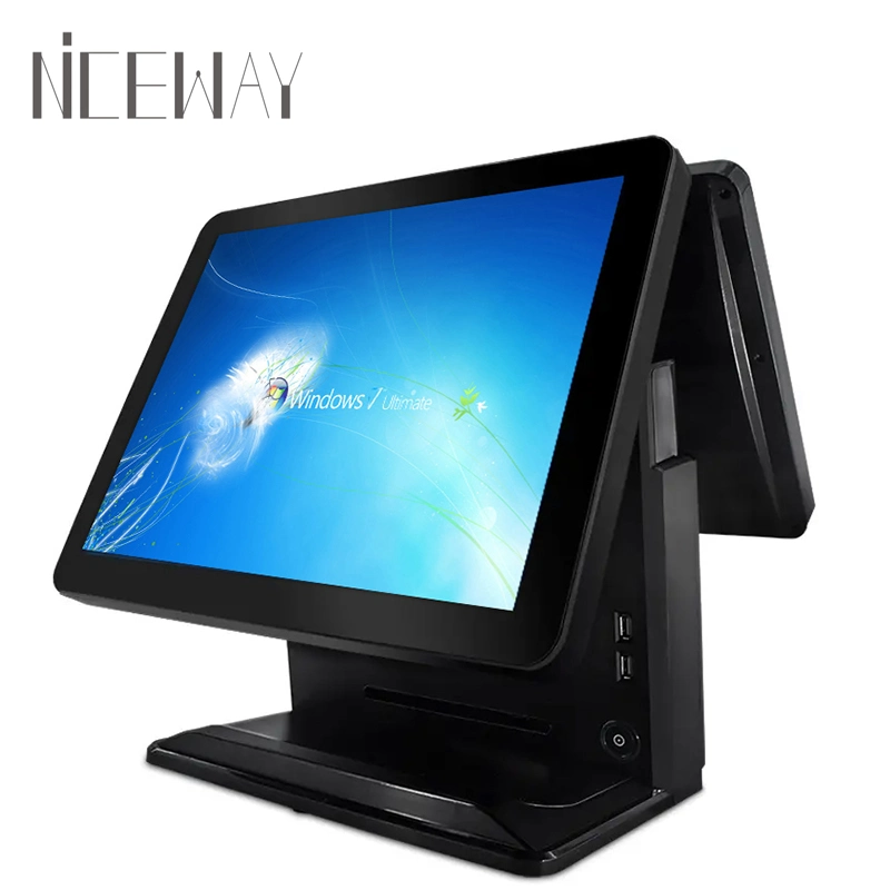 Ordinateur de bureau tout en un 15 pouces LCD écran tactile capacitif système POS