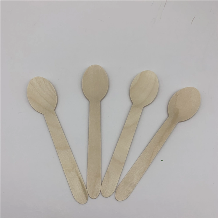 Wholesale Eco Friendly Disposable Wooden Spoons Forks and Knife with Paper Napkin