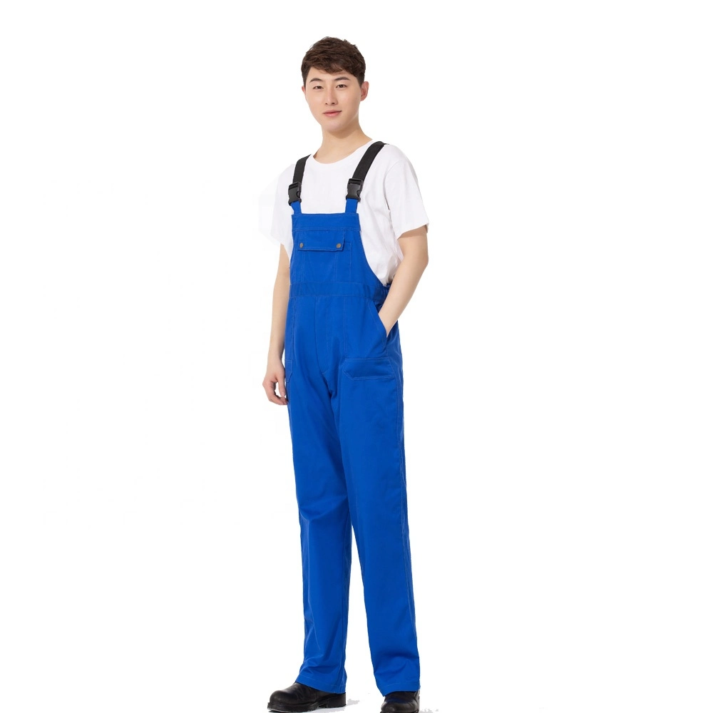 Factory New Design Industrial Safety Workwear Bib Pants Uniform Work Overalls Cargo Pants for Men