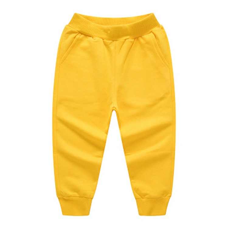 High quality/High cost performance 100% Cotton Boys and Girls Blank Customize Logo Kids Sweat Pants Kids Wear Boy&prime; S Pants