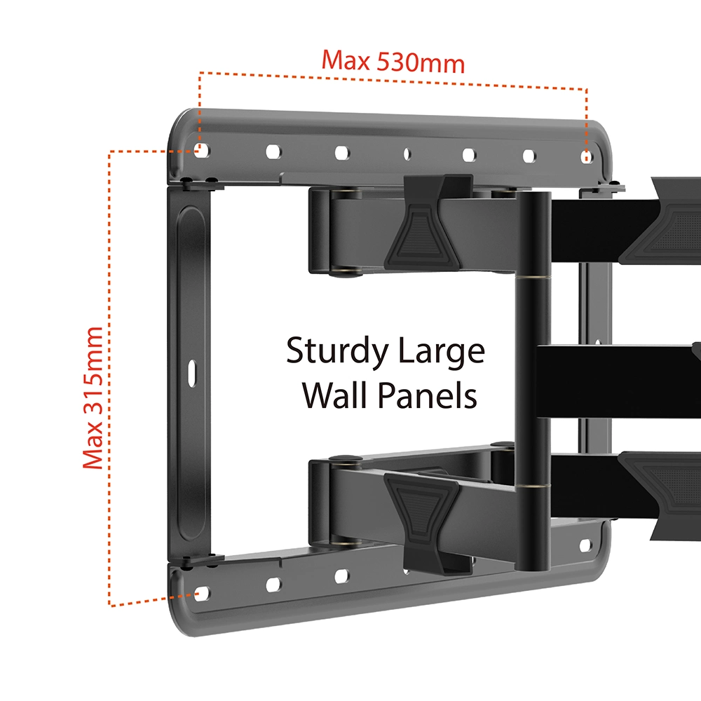 Charmount Max Vesa 800*600mm Swivel TV Wall Mount Double Arm Full Motion TV Bracket TV Mount