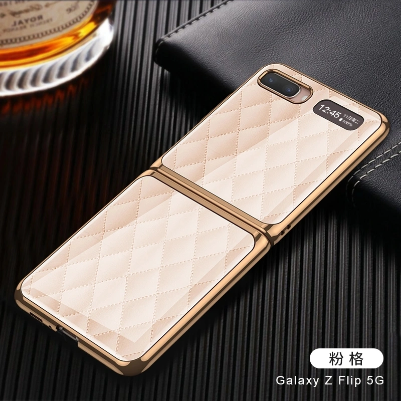 New Arrival Luxury Hard Tempered Glass Shockproof Painted Cell Phone Back Cover Case for Samsung Galaxy Z Foldable 5g