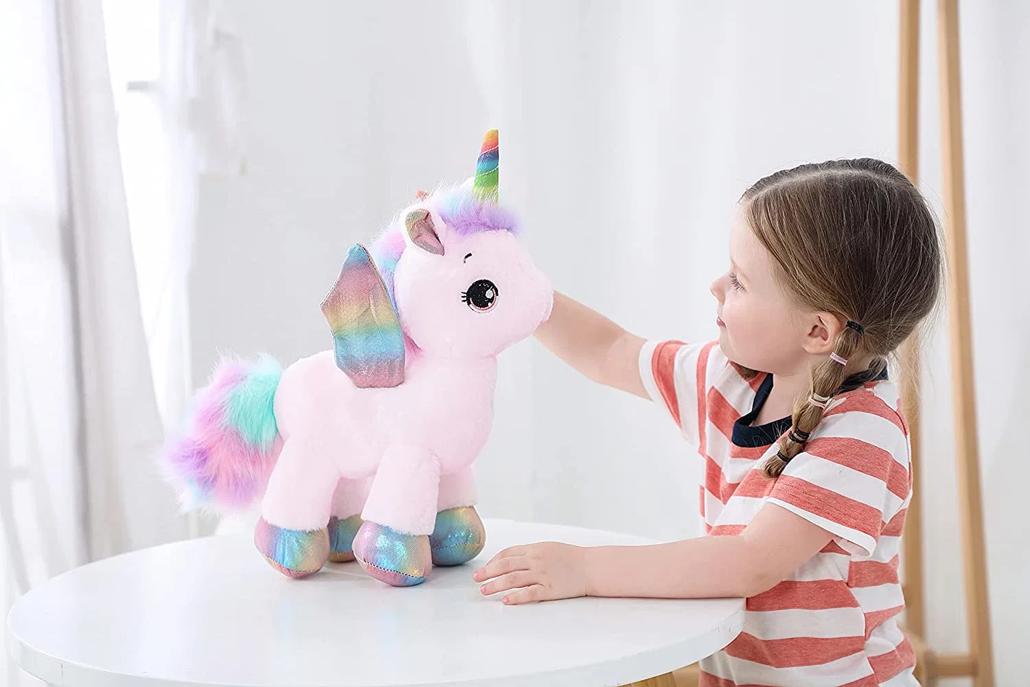 OEM Soft Stuffed Animal Custom Toy Plush Muñecas mascota Unicornio Juguetes niños blandos rellenas Juguetes BSCI Sedex ISO9001