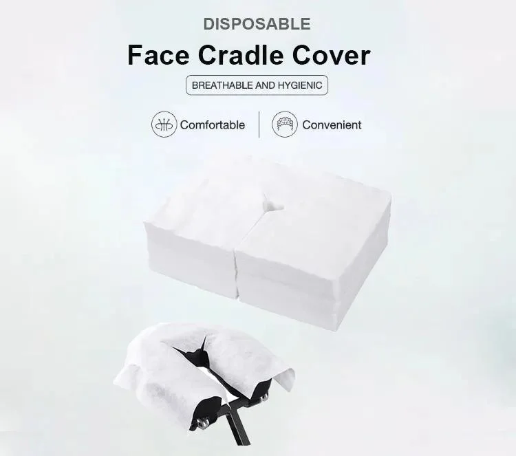 Face Cradle Covers 100PCS White Ultra Soft Non-Sticking Flat Face Cover