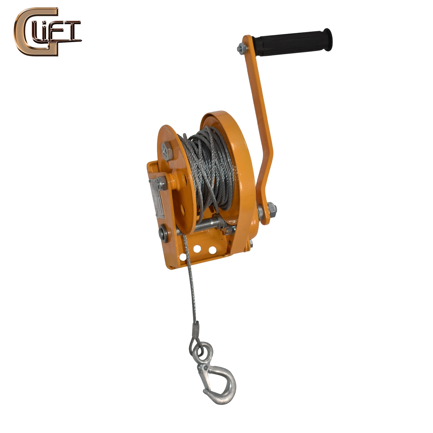 Bhw Tpye Auto-Brake Hand Winch for Pulling Cargo High Safety Portable Steel Cable for Marine Boat Trailer (BHW)