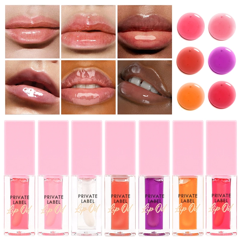 Six Scents Long Lasting Lip Oil Vegan Wholesale/Supplier Lip Plumper Big Brush