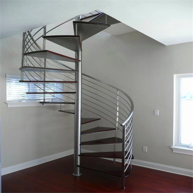 Best Price Cheap Indoor Small Spiral Staircase New Design Outdoor Galvanizel Spiral Stair Europe Standard Spiral Staircase Wood Glass Rail