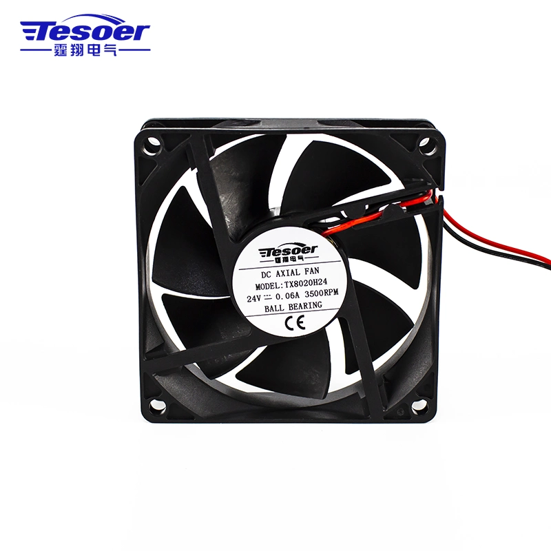 80x80x20mm DC 12V 24V Refrigerador Axial Ventilador para gabinete eléctrico TX8020