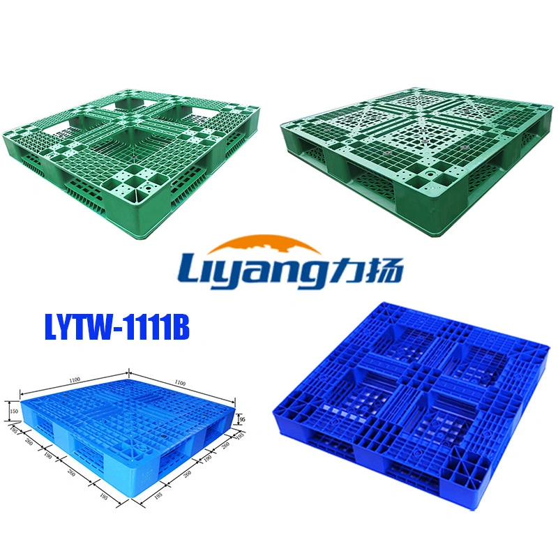 Pallet Manufacturer Wholesale/Supplier Virgin HDPE Recycle 4 Way Entry Hygienic Food Grade Heavy Duty Solid Surface Top Cheap Euro Durable Plastic Pallets for Rack