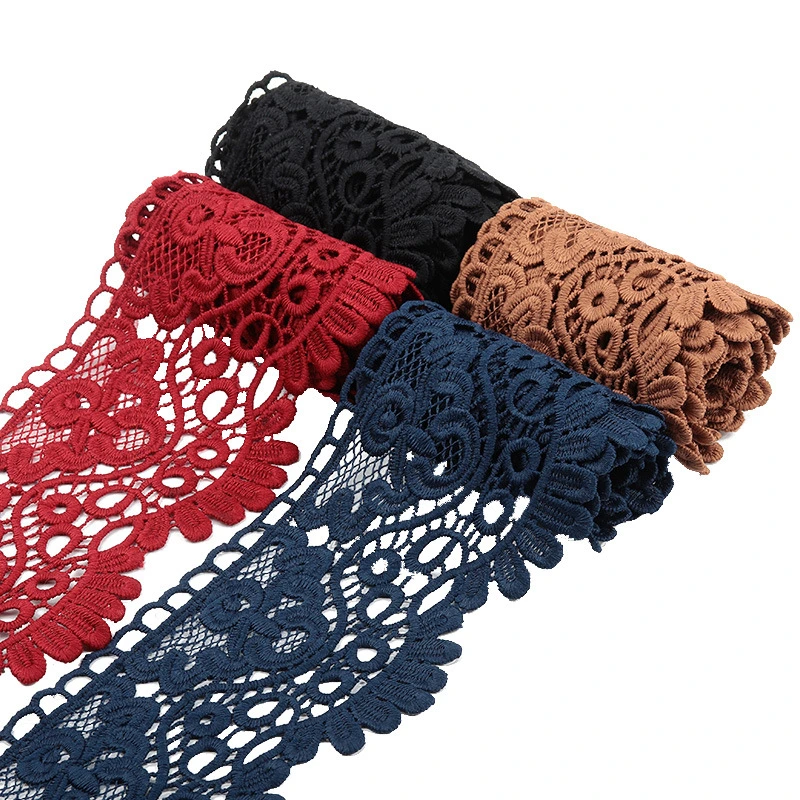 Fashion Chemical Polyester Colorful 9.5 Cm Lace Factory for Clothes