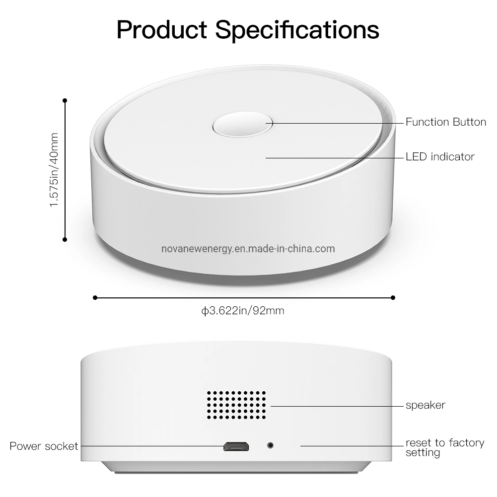 Multi-Mode Smart Home Gateway Zigbee WiFi Bluetooth Mesh Hub