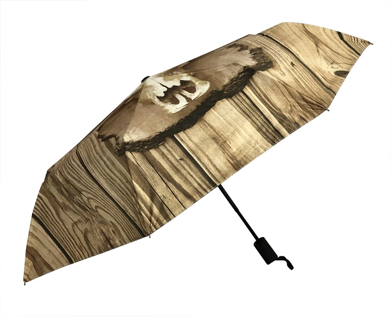 Low MOQ 3 Fold Windproof Automatic Travel Umbrella with Logo Print, High quality/High cost performance  Mini Compact Custom Bespoke Umbrella