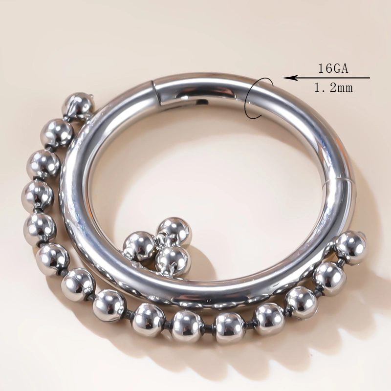 316L Stainless Steel Cilkers Hoop Rings with China Gzn Wholesale/Supplier