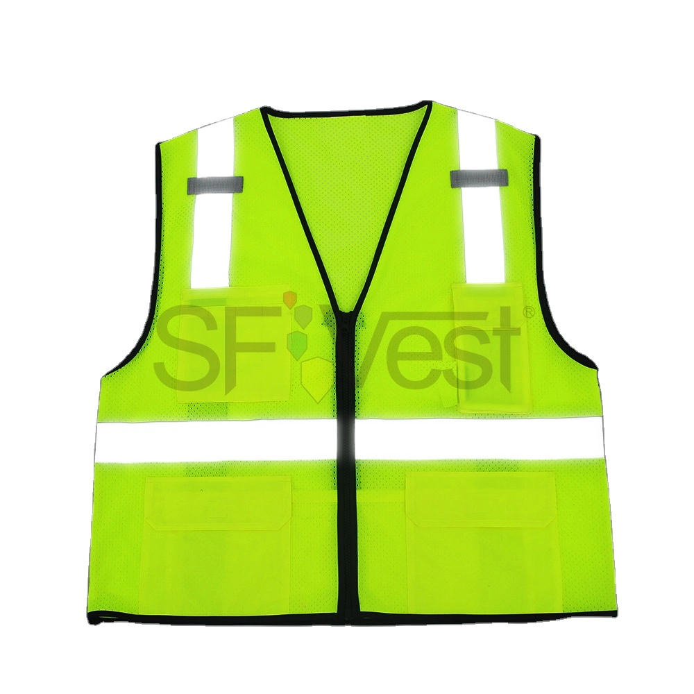 Promotion Safety Clothing for Men Hi Visibility Reflective Vest Construction Workwear Traffic Warning Waistcoat Security Uniform