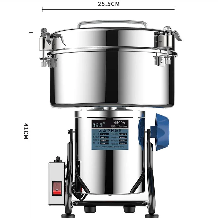 800 g de 1000G 3500G 4500G de café eléctrico triturador de alimentos secos especias granos de polvo de harina de cereales de la medicina trituradora máquina de moler