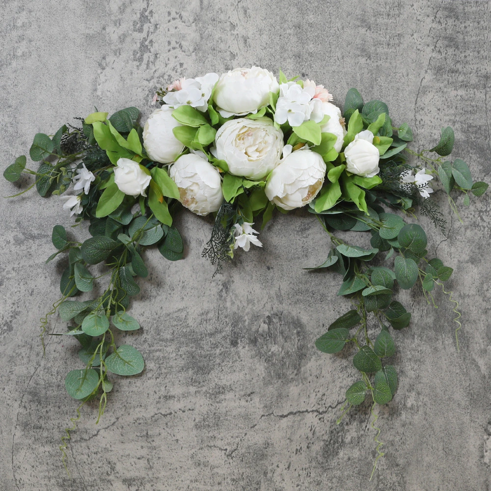 Nouvelle journée de l'indépendance frise décorative Simulation de tulipes de l'indépendance d'accueil de jour de la porte de la verdure des décorations Garland