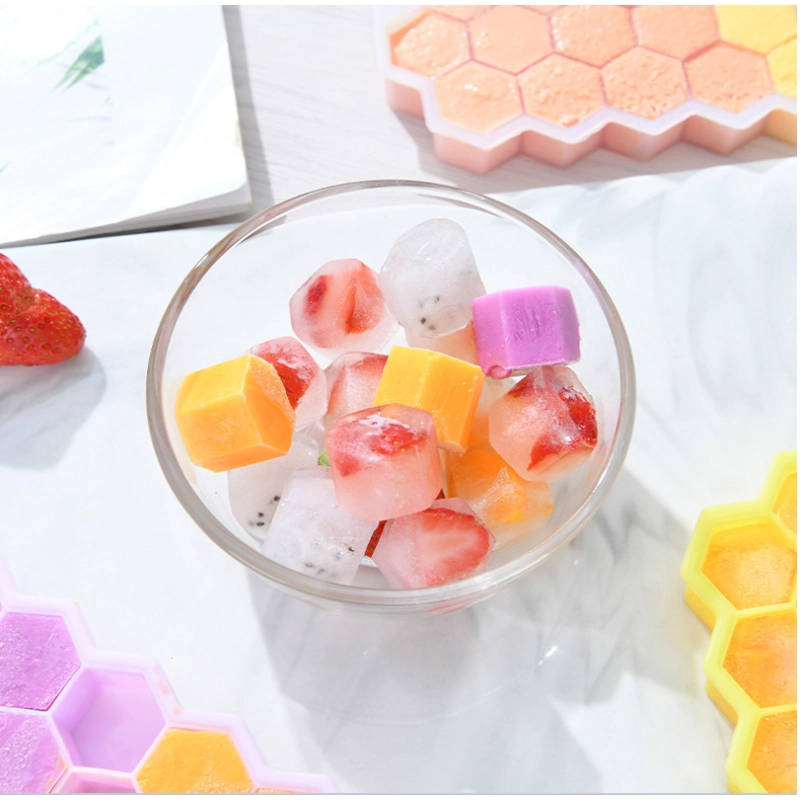 Silicone Silica Gel BPA Free 37 Honeycomb Ice Cube Molds