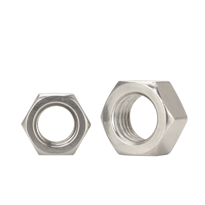 Producto de cierre de alta calidad SS304 DIN934 M10-M30 tuerca hexagonal