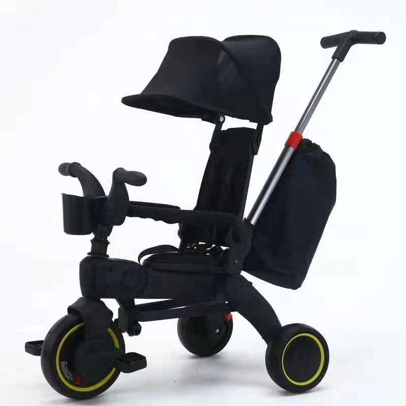 Faltbares Baby Dreirad 4 in 1 Kinderwagen Fahrradtour Auf Trike for Kids