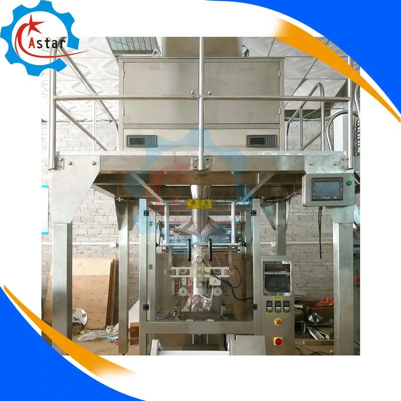 Full Automatic Granule Sealing and Vacuum Packing Machine Suit for Candy, Peanut, Sea Food, Bean Sprouts Vegetable Garlic Bagger Bagging Machine