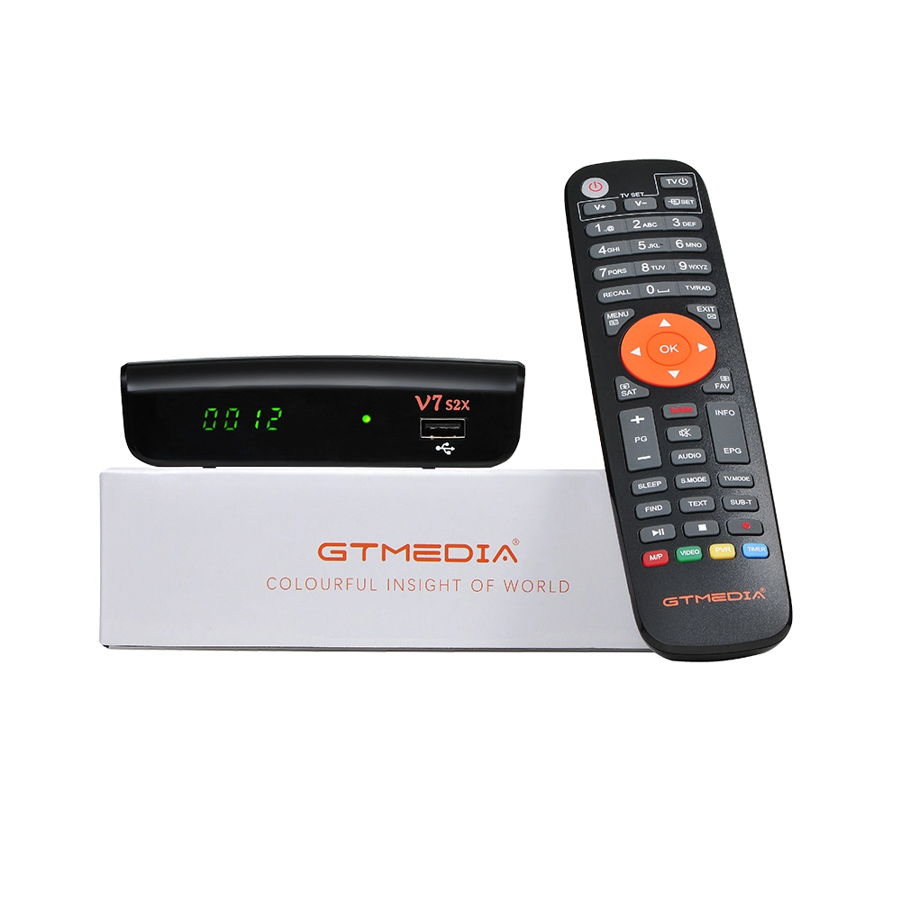 Gtmedia HD 1080P V7 S2X Newcam Mgcam Cccam ALE Récepteur TV satellite DVB