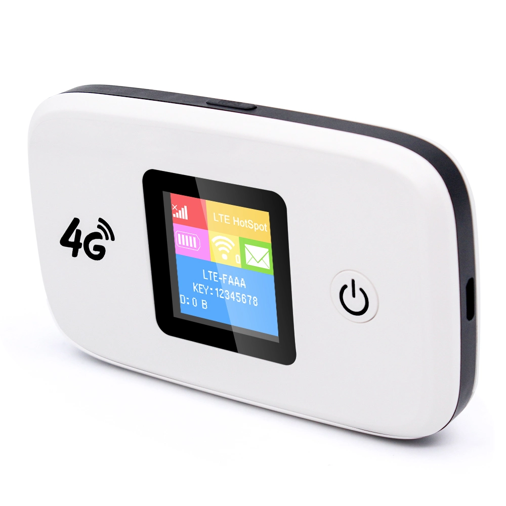 LTE 3G/4G Mifi Wireless Hotspot Modem Pocket WiFi Router with SIM Card Slot and Build-in 2300mAh Battery