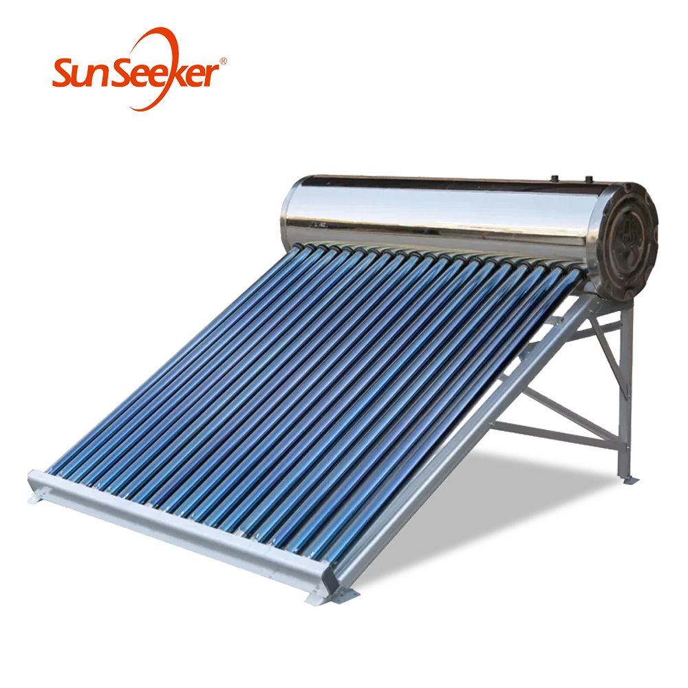 100L 200L 300L sistema de Calentador de agua Solar no presurizado para el hogar O Comercial