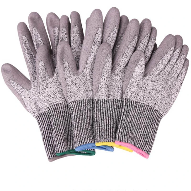 15g 18g Gray Hppe Lined Nitrile Coated Foamed Working Gloves with Soft Comfortable Textile