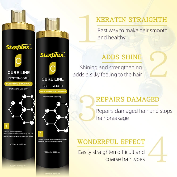 Custom Logo Professional Hair Straightening Smoothing Brazil Keratin Hair Treatment Products