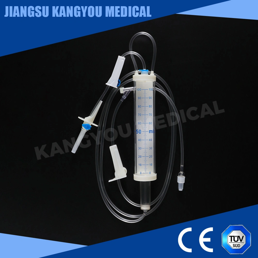 Infusión intravenosa estéril desechable aguja de acero inoxidable con Luer Lock antideslizante, con CE, ISO