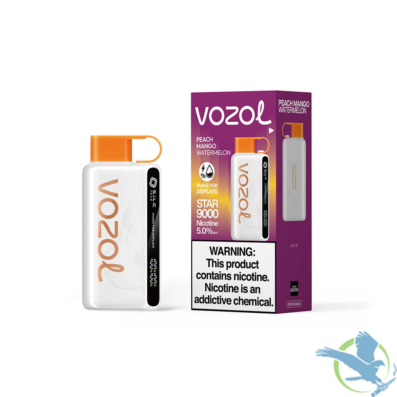 Nouveau Vozol Neon 10000 Bar Gear Star 9000 12000 Bouffées Maskking Randm Tornado 7000/9000 Jetable en Gros Pod E Hookah Vape E Hookah