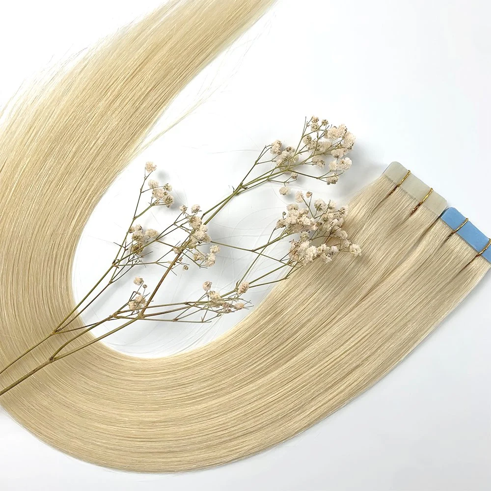 Großhandel Band Ins Haar Erweiterungen Raw Indian Hair Wavy Mensch Micro Tape Haarbündel