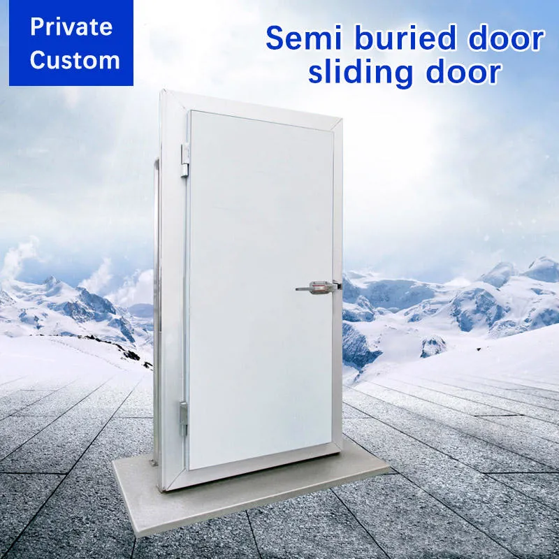 Bastidor de aluminio color personalizado aislados de acero puerta deslizante un cuarto frío.