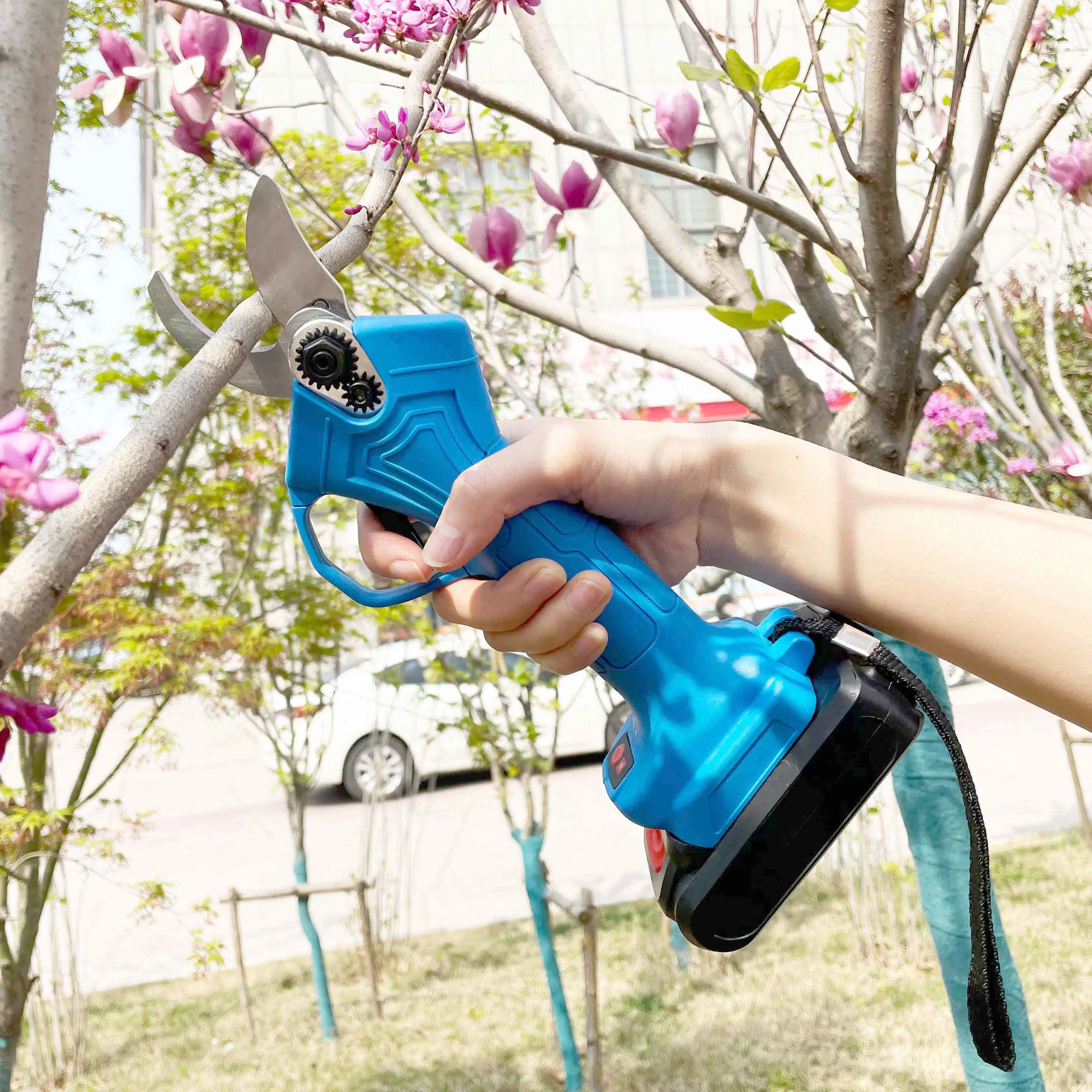 Li-ion Battery Powered 25mm Electrical Loppers Coffee Tree Electric Garden Scissors Pruners