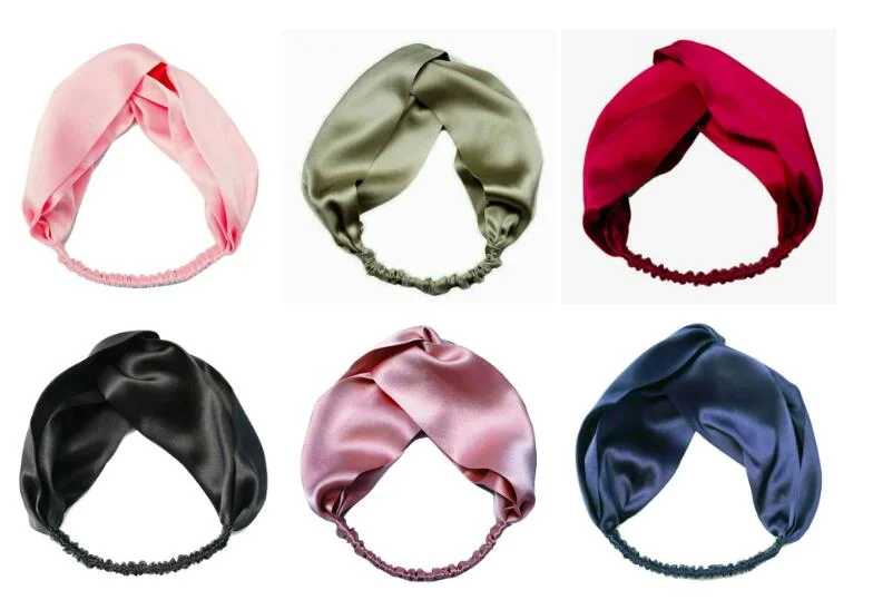 Custom Various Colors of Silk Headband for Ladies