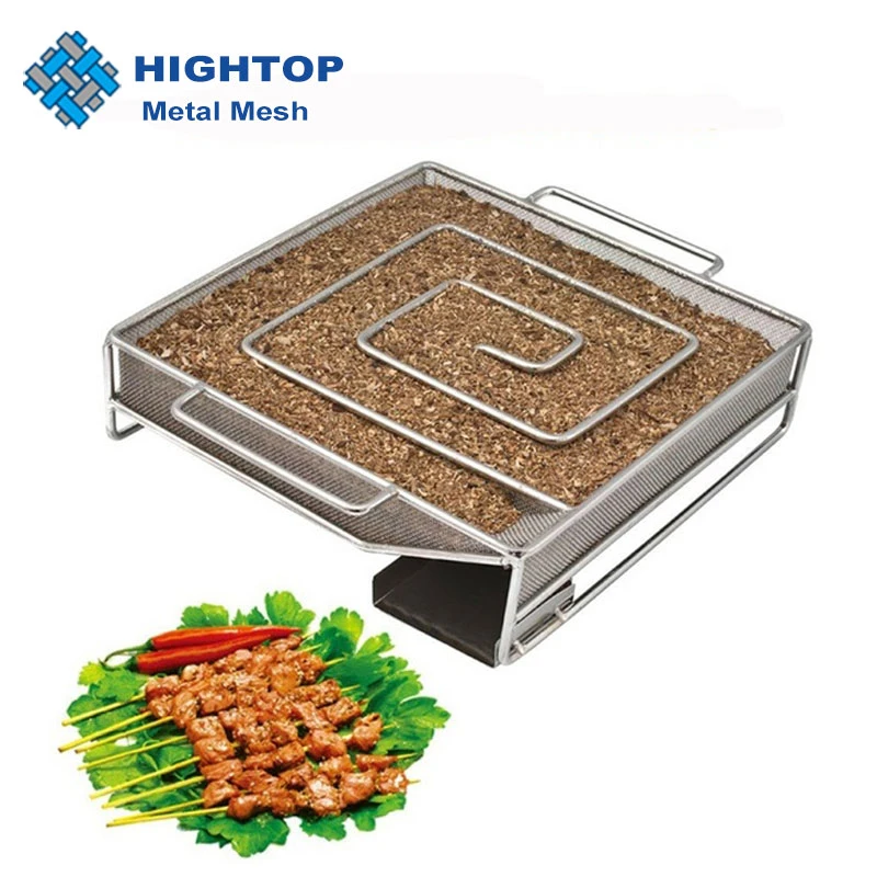 Easily Cleaned Wood Chips Smoker Box Grill Tool for Barbecue