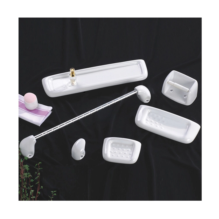 New Style Durable Best Quality Ceramic Soap Dish and Holder 6PCS Bathroom Accessori Bath Accessory