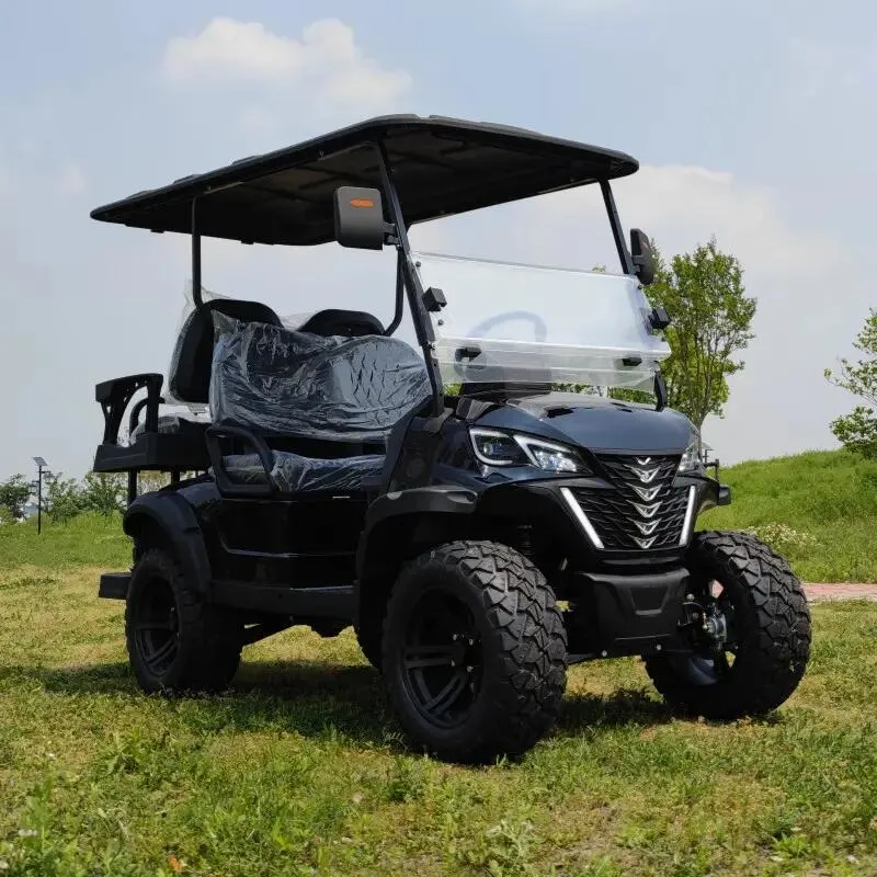 2024 Latest Four-Wheel Golf Cart with Lithium Battery Manual Cart, Customizable 2-Seater/4-Seater/6-Seater/8-Seater Golf Cart