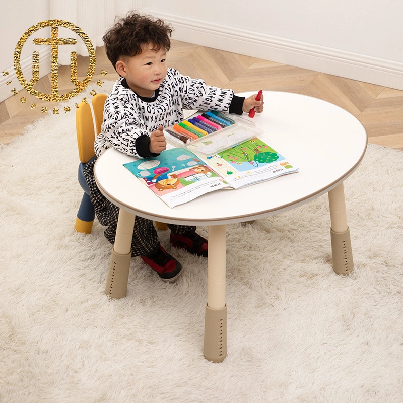 Kids's Early Education Study Table Kindergarten Baby Game Desk Adjustable Furniture