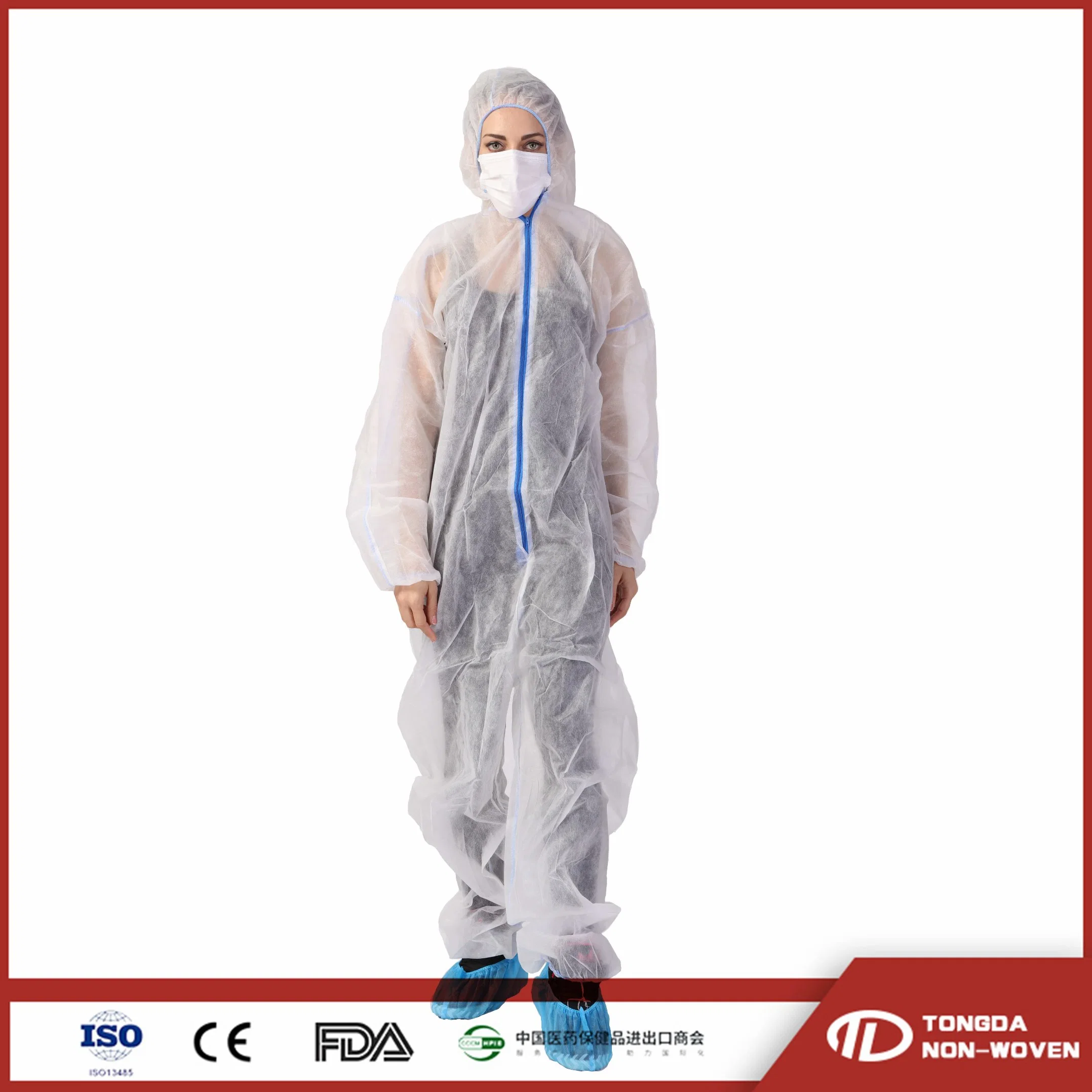 Microporous PPE Safety Coverall Isolation Gown Protective Clothing