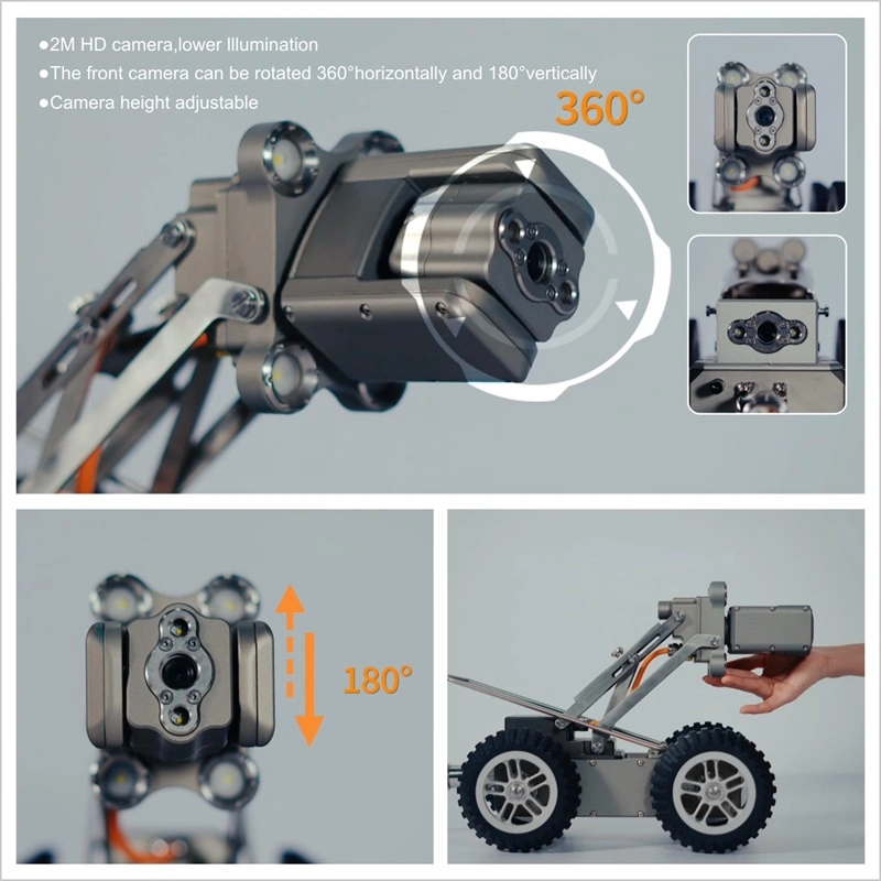 Inspección de tuberías PTZ automático multifunción robot rastreador S300 Control remoto de la inspección de tuberías de alcantarillado equipos CCTV Cámara Robot