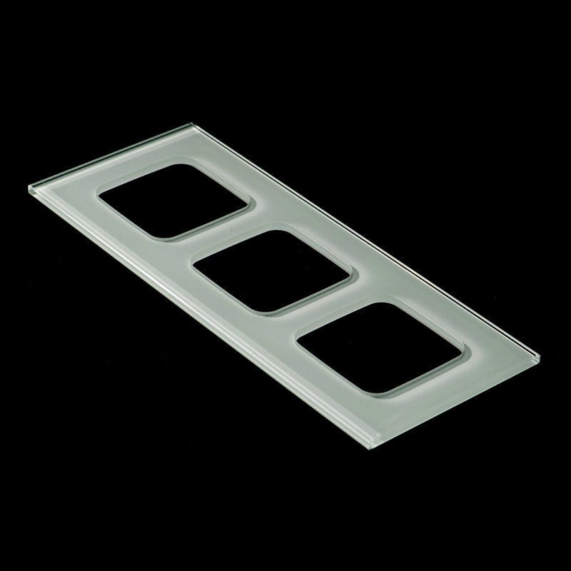 OEM Electrical Tempered Glass Switch Panel White Color