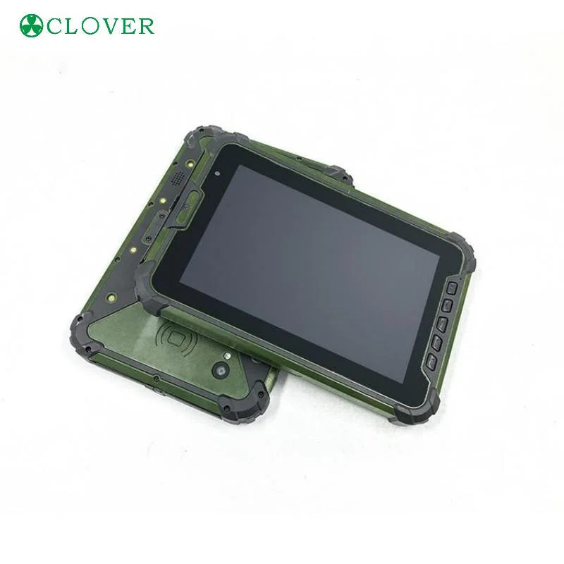 8 Inch IP67 Waterproof Android 9.0 2D Barcode Scanner 125kHz 4G GPS UHF NFC RFID Industrial Rugged Tablet PC