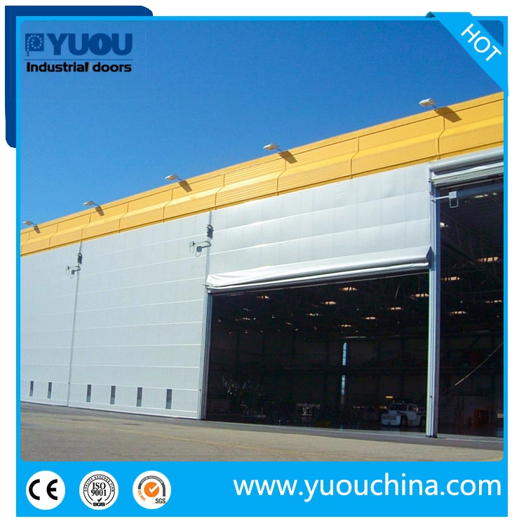 PVC Fabric Rolling Folding Stacking Flexible Shutter Mega Hangar Door