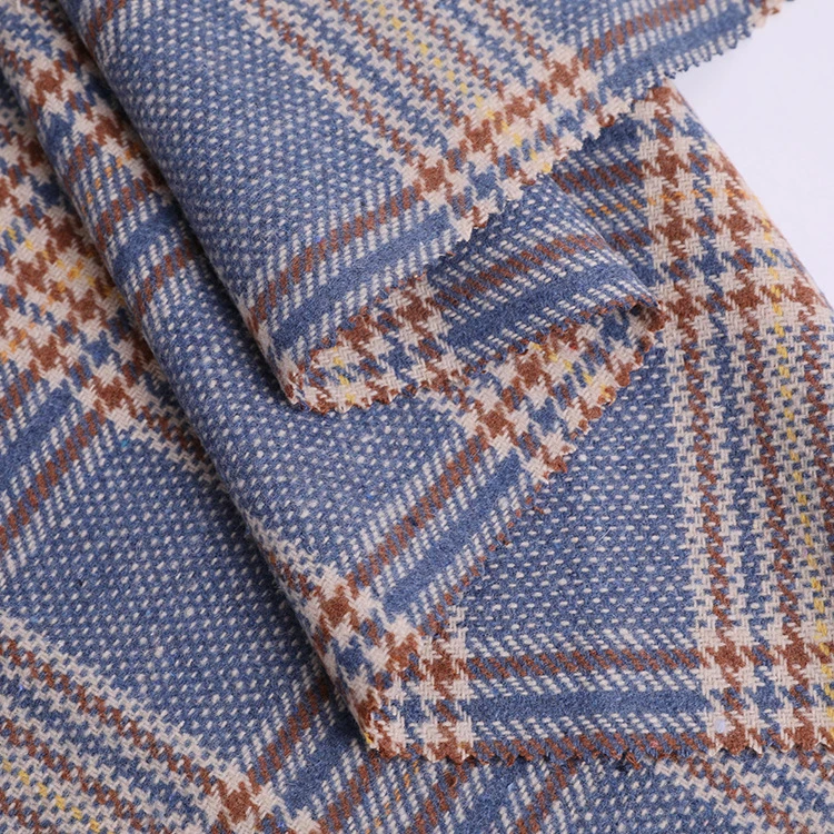 Home Textile Gradient Color Spot Supply High Satisfaction Multiple Repurchase Inexpensive Woolen Fabric for Coat