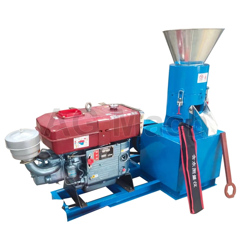 Diesel Type Rice Husk Pellet Machine Wood Granulator Maker Mill